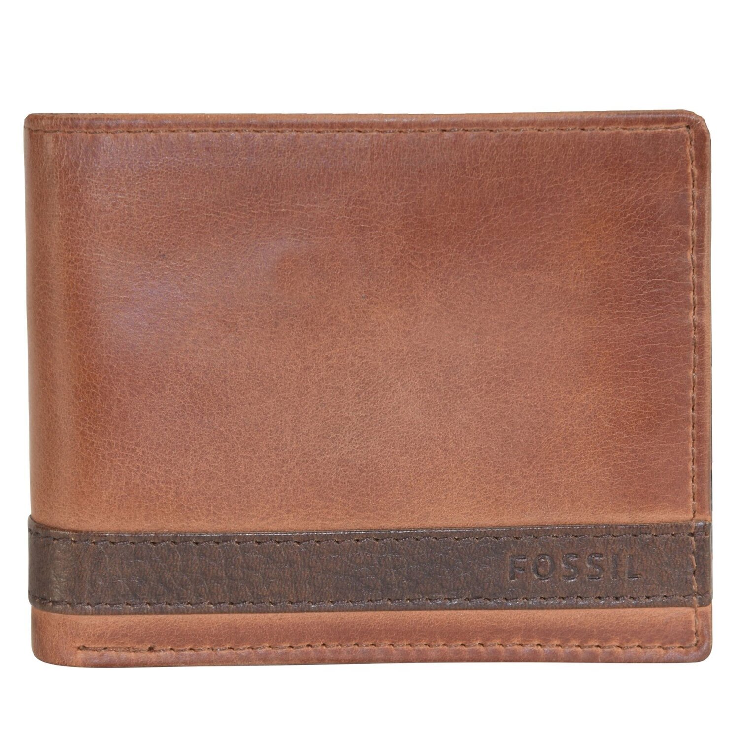 Fossil Portemonnee leer 11,5 cm brown | Bagage24.nl