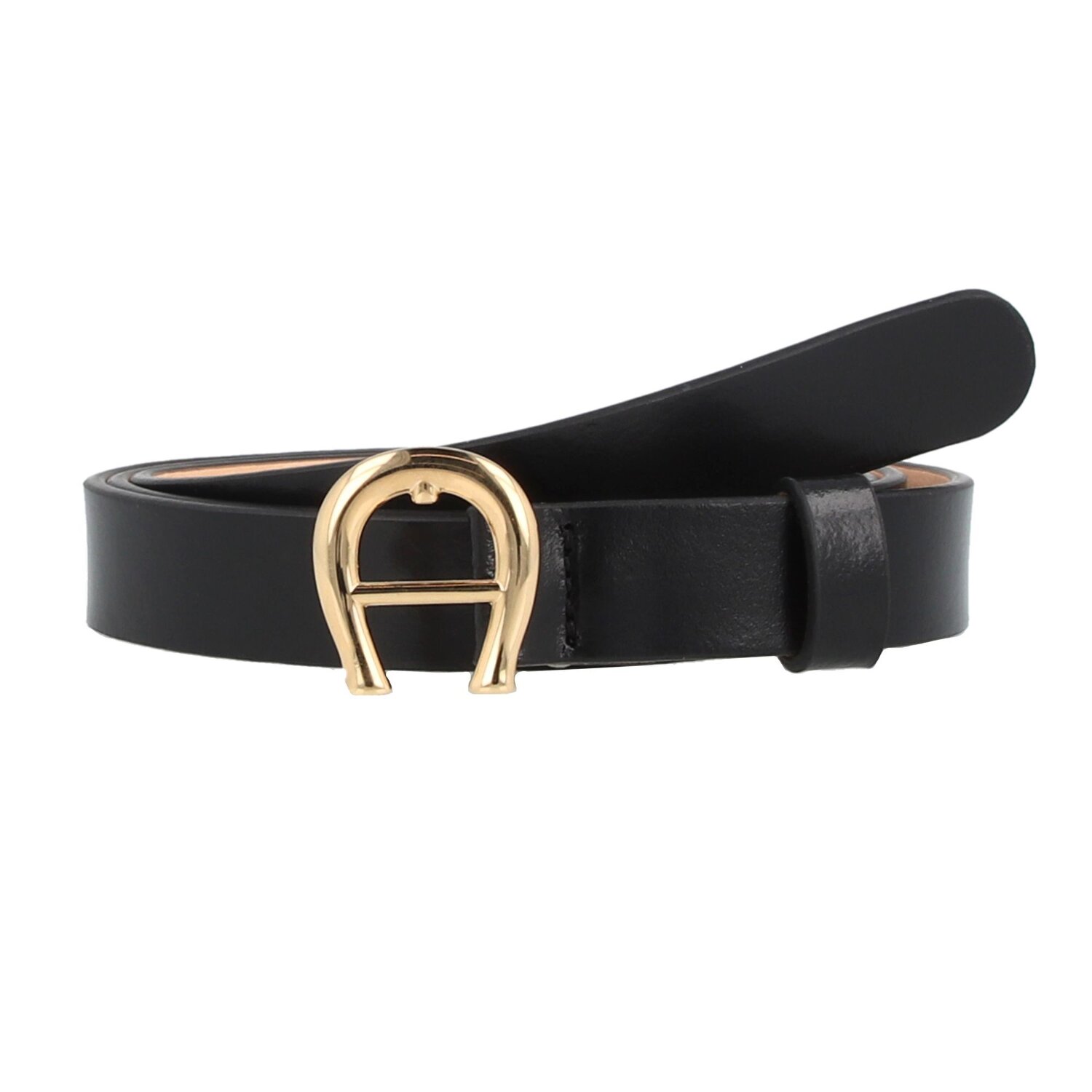 Recyclen Communistisch Middel AIGNER Logo riem leer black | 80 cm | Bagage24.nl