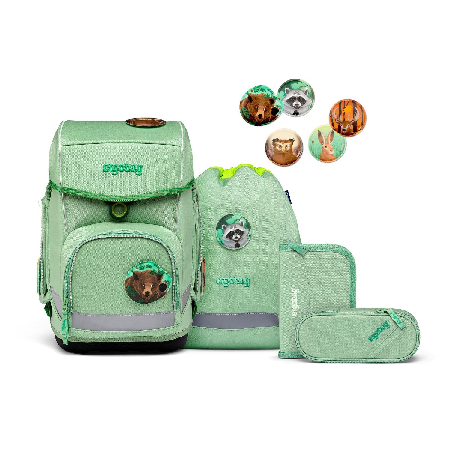 Ergobag Cubo Schooltas set 8 delig WaldBarwohner Bagage24