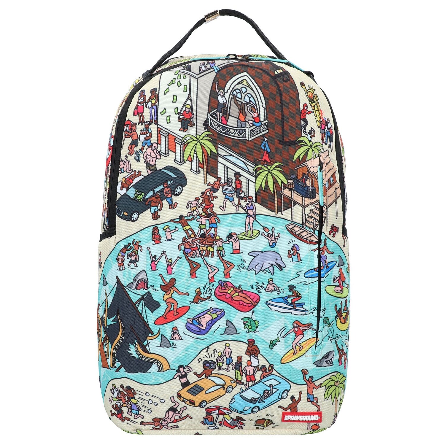 Sprayground House Party Rugzak 45 cm Laptop compartiment mehrfarbig Bagage24