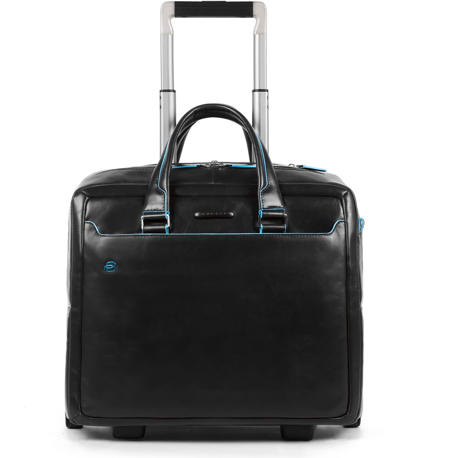 Verwachting wimper Tandheelkundig Piquadro Blauwe vierkante 2-wiel Business Trolley Leer 36 cm  Laptopcompartiment black | Bagage24.nl