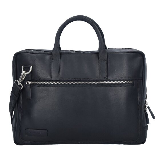 Plevier Vintage London Koffer RFID-bescherming Leer 41 cm Laptop compartiment