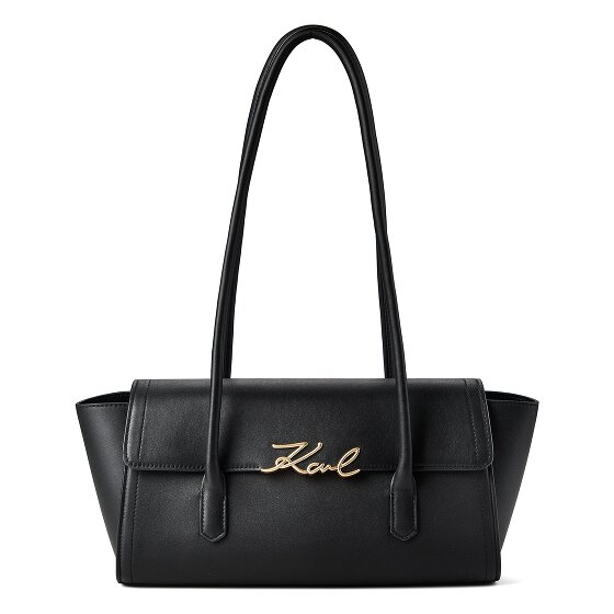 Karl Lagerfeld Signature Schoudertas Leder 37 cm