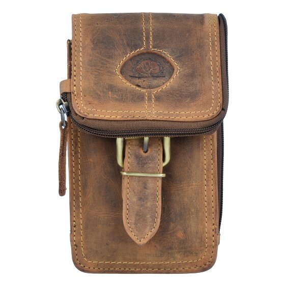 Greenburry Vintage heuptasje leer 10 cm