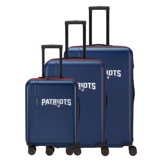 Travelite travelite x NFL 4 wielen Kofferset 3-delig met uitbreidingsplooi