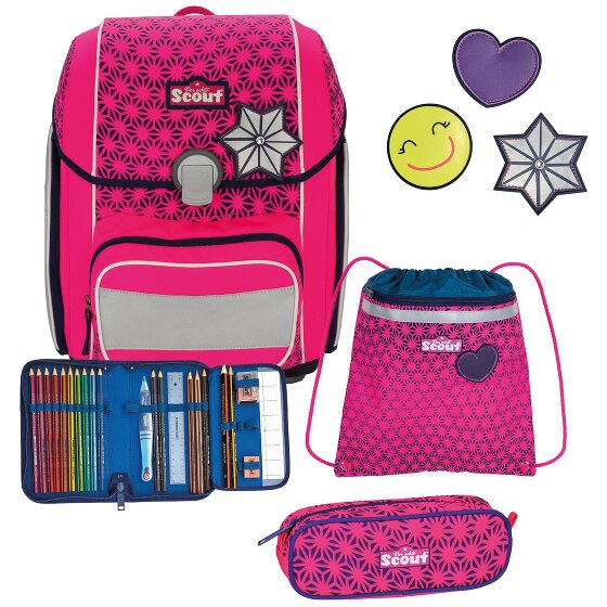 Scout Genius Neon Safety DIN Schooltas set 4-delig
