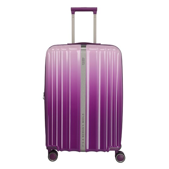 Travelite Lascana 4 wielen Trolley M 65 cm met uitbreidingsplooi