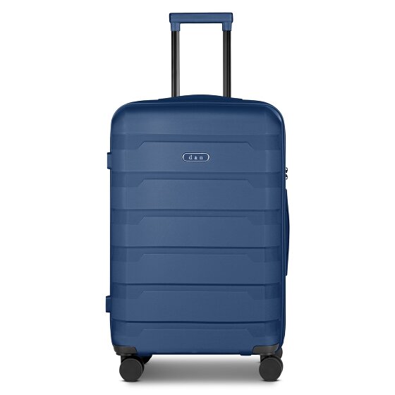 d&n South Dakota 4 wielen Trolley M 66 cm met uitbreidingsplooi