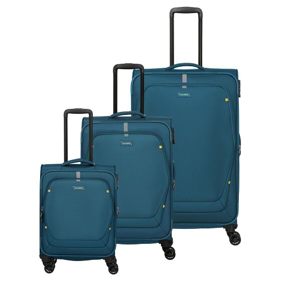 Travelite Umbria 4 wielen Kofferset 3-delig met uitbreidingsplooi