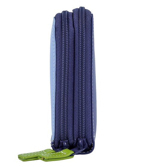 Mywalit Grote dubbele ritssluiting portemonnee leer 18 cm