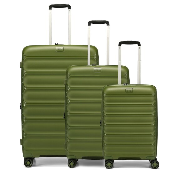 d&n Travel Line 4700 4 wielen Kofferset 3-delig met uitbreidingsplooi