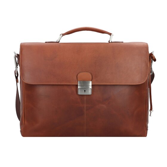 Esquire Dallas Koffer Leer 40 cm Laptop compartiment