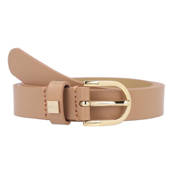 Boss Scharlaken riem leer