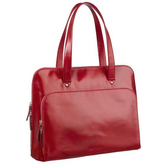 Leonhard Heyden Cambridge Schoudertas Leer 41 cm Laptopcompartiment