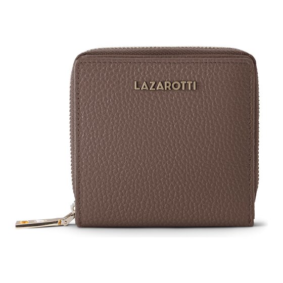 Lazarotti Bologna Leer Medium Ritssluiting Portemonnee Leer 10 cm