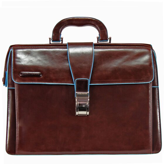 Piquadro Blauw vierkant doktersetui leer 36 cm
