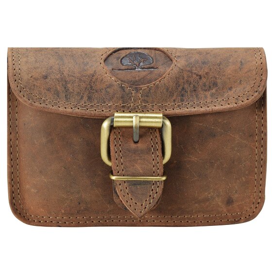 Greenburry Vintage heuptasje leer 14,5 cm