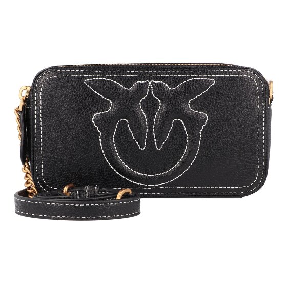 PINKO Carrie Mini tas Schoudertas Leer 18 cm PINKO Carrie Mini tas Schoudertas Leer 18 cm