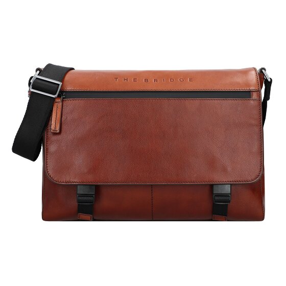 The Bridge Damiano Aktetas Messenger Leer 37 cm Laptop compartiment