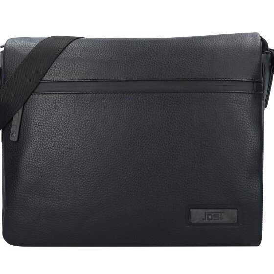 Jost Stockholm Messenger Bag Leer 38 cm Laptopcompartiment