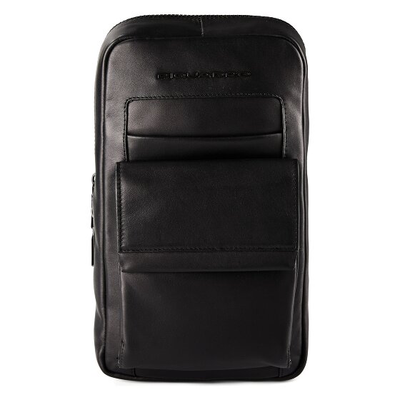 Piquadro Schoudertas Leer 20 cm