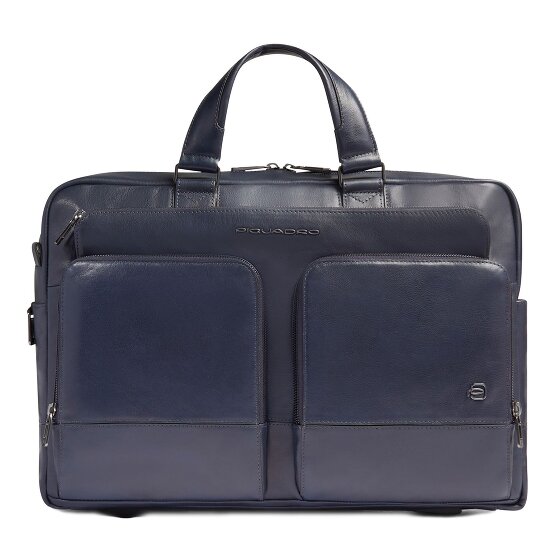 Piquadro Philip Koffer Leer 43 cm Laptop compartiment