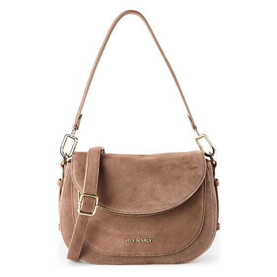 Hey Marly Big Sister Suede Schoudertas S Leer 25 cm