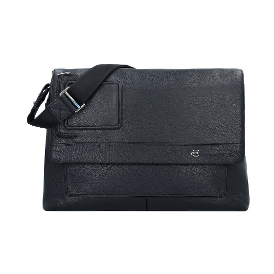 Piquadro Vibe Aktetas Messenger Leer 41 cm Laptop compartiment