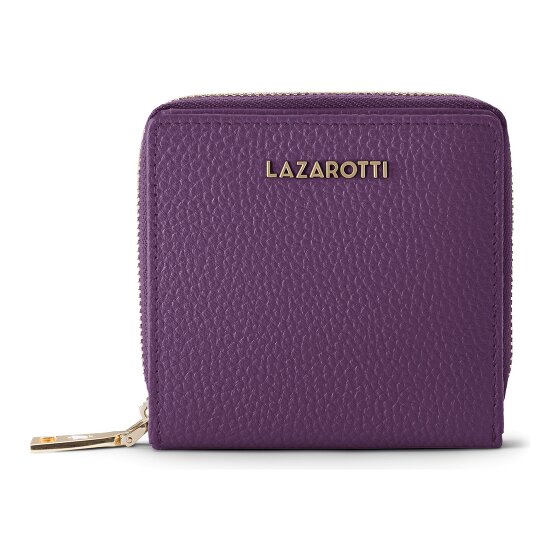 Lazarotti Bologna Leer Medium Ritssluiting Portemonnee Leer 10 cm