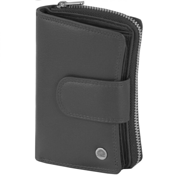 Greenburry Sponsachtig portefeuille leer 8,5 cm