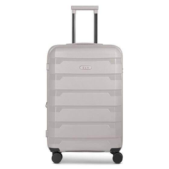 d&n South Dakota 4 wielen Trolley M 66 cm met uitbreidingsplooi