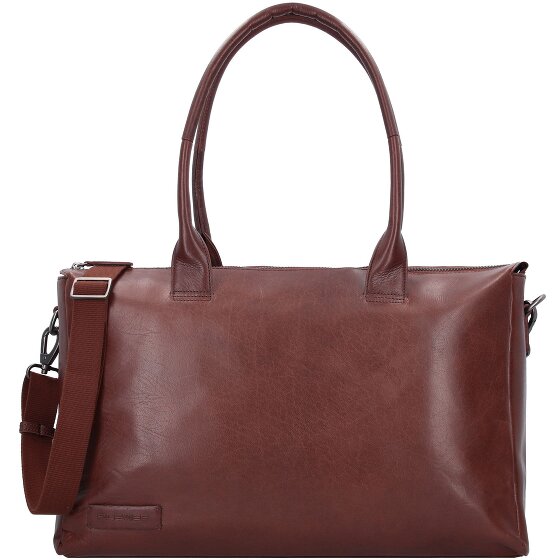 Plevier Rock Copal Schoudertas Leer 44 cm Laptop compartiment