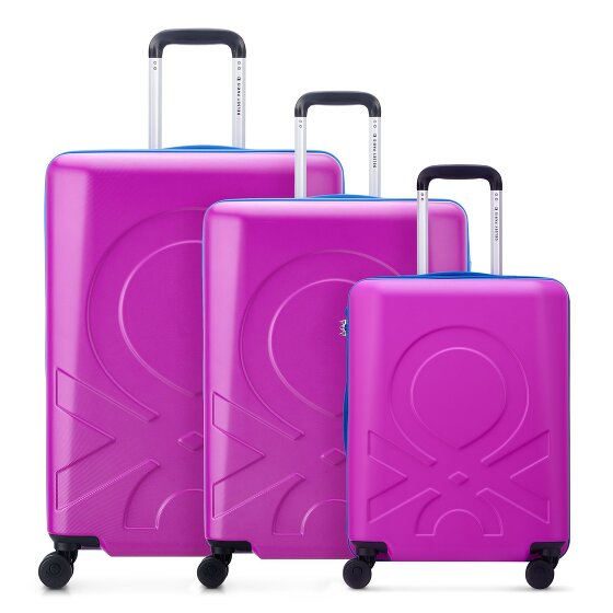 Delsey Paris x United Colors of Benetton Fabrica 4-wiel kofferset 3-delig.