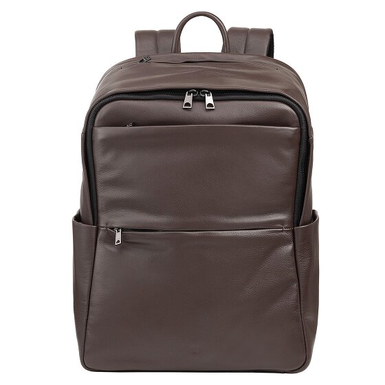 DuDu Sydney Dagrugzak Leer 42 cm Laptop compartiment