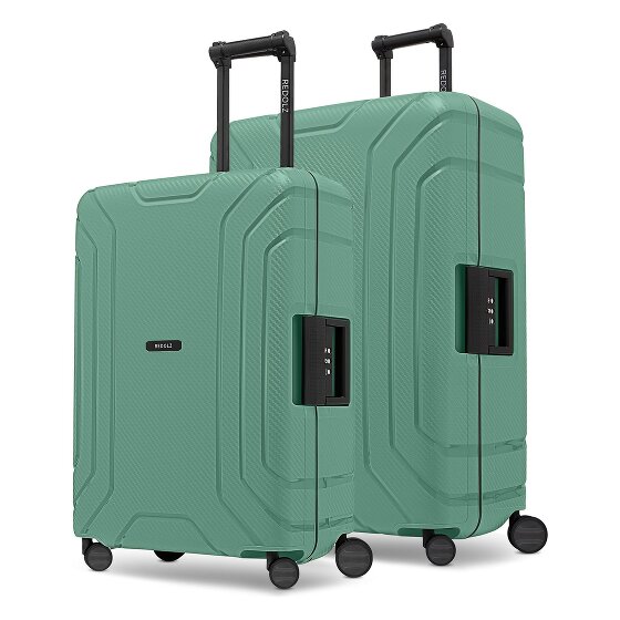 Redolz Essentials 15 kofferset met 4 wielen, M+L, met driepuntssluiting