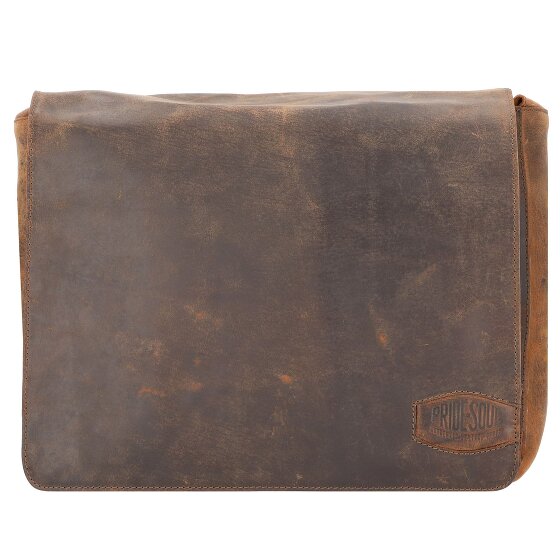 Pride and Soul Ben schoudertas leer 33 cm laptopvak