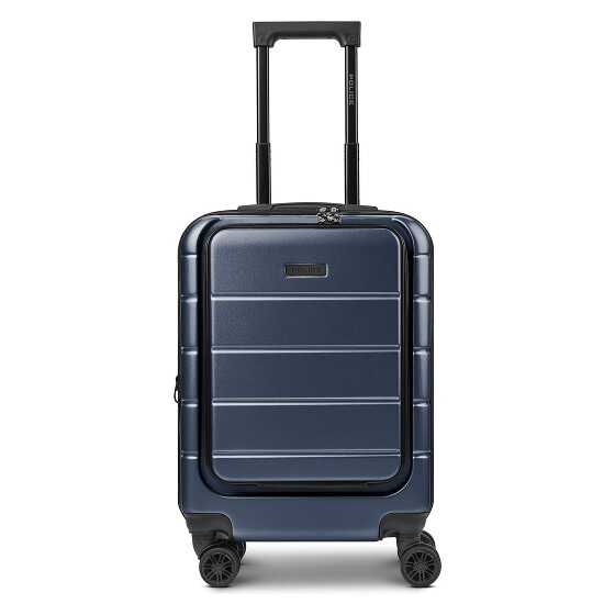 Police Dublin 4 wielen Cabinewagen S 54 cm Laptopvak met uitbreidingsplooi