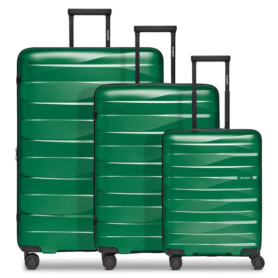 Bergpfeil Travel 4-wiel kofferset, 3-delig, met rekbare vouw