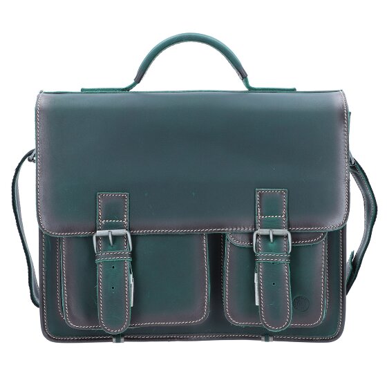 Greenburry Aktetas leer 39 cm