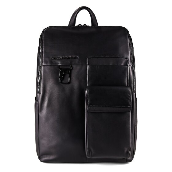 Piquadro Zaino Dagrugzak Leer 34 cm Laptop compartiment