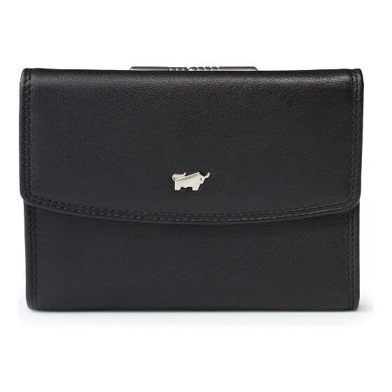 Braun Büffel Golf 3.0 Portemonnee RFID-bescherming Leer 12 cm