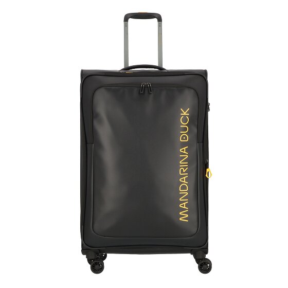 Mandarina Duck Eco Coated 4 wielen Trolley L 78 cm met uitbreidingsplooi