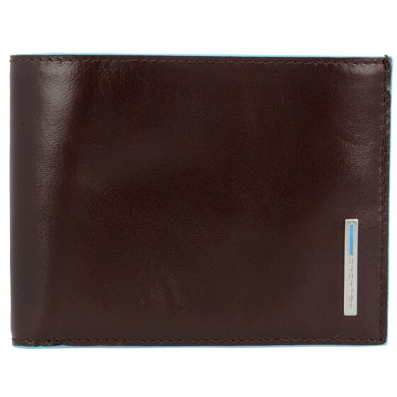 Piquadro Blauw Vierkant Creditcardetui Leer 12,5 cm