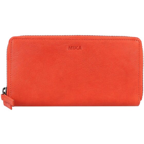 Mika Leren portemonnee 19,5 cm