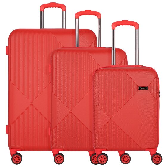 Check.In Liverpool 4 Roll Suitcase Set 3st.