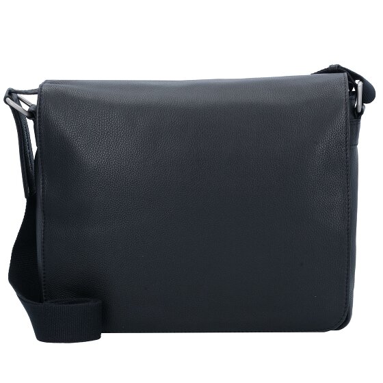 Leonhard Heyden Berlin Messenger schoudertas leer 32 cm laptop compartiment