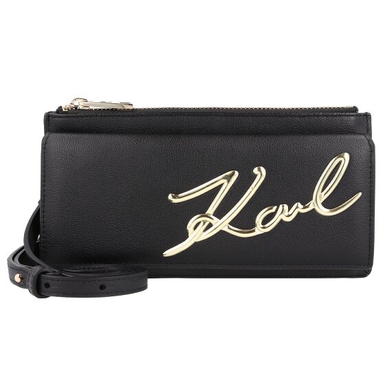 Karl Lagerfeld Signature 2.0 Koppeltas Leer 20 cm