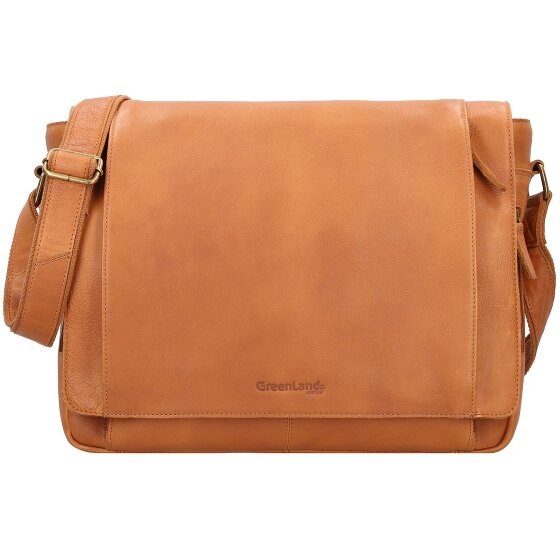 Greenland Nature Nature Messenger Leer 39 cm Laptopcompartiment