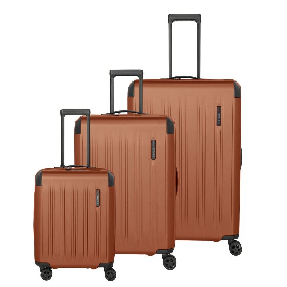 Travelite Dynamiic 4 wielen Kofferset 3-delig met uitbreidingsplooi
