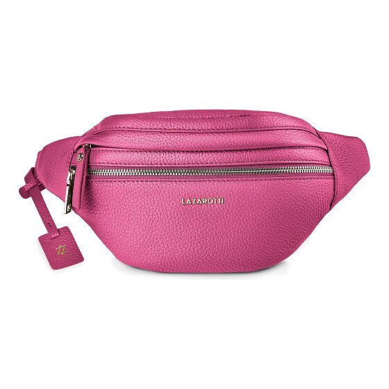 Lazarotti Bologna leer Fanny pack met dubbele rits, crossbody, leer, 25 cm